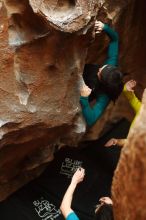 Bouldering in Hueco Tanks on 03/08/2019 with Blue Lizard Climbing and Yoga

Filename: SRM_20190308_1658340.jpg
Aperture: f/2.5
Shutter Speed: 1/80
Body: Canon EOS-1D Mark II
Lens: Canon EF 50mm f/1.8 II