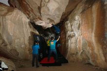 Bouldering in Hueco Tanks on 03/08/2019 with Blue Lizard Climbing and Yoga

Filename: SRM_20190308_1720250.jpg
Aperture: f/5.6
Shutter Speed: 1/250
Body: Canon EOS-1D Mark II
Lens: Canon EF 16-35mm f/2.8 L