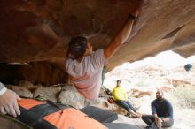 Bouldering in Hueco Tanks on 03/09/2019 with Blue Lizard Climbing and Yoga

Filename: SRM_20190309_1556170.jpg
Aperture: f/5.6
Shutter Speed: 1/200
Body: Canon EOS-1D Mark II
Lens: Canon EF 16-35mm f/2.8 L