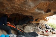 Bouldering in Hueco Tanks on 03/09/2019 with Blue Lizard Climbing and Yoga

Filename: SRM_20190309_1624520.jpg
Aperture: f/4.0
Shutter Speed: 1/320
Body: Canon EOS-1D Mark II
Lens: Canon EF 50mm f/1.8 II