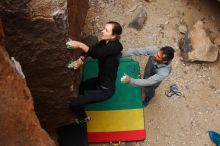 Bouldering in Hueco Tanks on 03/10/2019 with Blue Lizard Climbing and Yoga

Filename: SRM_20190310_1359450.jpg
Aperture: f/5.0
Shutter Speed: 1/250
Body: Canon EOS-1D Mark II
Lens: Canon EF 16-35mm f/2.8 L