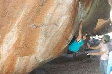 Bouldering in Hueco Tanks on 03/15/2019 with Blue Lizard Climbing and Yoga

Filename: SRM_20190315_1228030.jpg
Aperture: f/4.0
Shutter Speed: 1/160
Body: Canon EOS-1D Mark II
Lens: Canon EF 50mm f/1.8 II