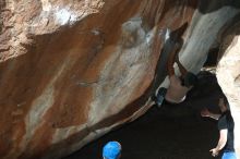 Bouldering in Hueco Tanks on 03/15/2019 with Blue Lizard Climbing and Yoga

Filename: SRM_20190315_1233460.jpg
Aperture: f/5.6
Shutter Speed: 1/250
Body: Canon EOS-1D Mark II
Lens: Canon EF 50mm f/1.8 II