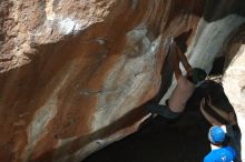 Bouldering in Hueco Tanks on 03/15/2019 with Blue Lizard Climbing and Yoga

Filename: SRM_20190315_1233550.jpg
Aperture: f/5.6
Shutter Speed: 1/250
Body: Canon EOS-1D Mark II
Lens: Canon EF 50mm f/1.8 II