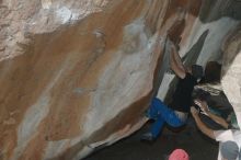 Bouldering in Hueco Tanks on 03/15/2019 with Blue Lizard Climbing and Yoga

Filename: SRM_20190315_1239570.jpg
Aperture: f/5.6
Shutter Speed: 1/250
Body: Canon EOS-1D Mark II
Lens: Canon EF 50mm f/1.8 II