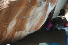 Bouldering in Hueco Tanks on 03/15/2019 with Blue Lizard Climbing and Yoga

Filename: SRM_20190315_1244480.jpg
Aperture: f/5.6
Shutter Speed: 1/250
Body: Canon EOS-1D Mark II
Lens: Canon EF 50mm f/1.8 II