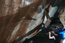 Bouldering in Hueco Tanks on 03/15/2019 with Blue Lizard Climbing and Yoga

Filename: SRM_20190315_1305410.jpg
Aperture: f/5.6
Shutter Speed: 1/250
Body: Canon EOS-1D Mark II
Lens: Canon EF 50mm f/1.8 II