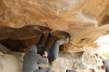 Bouldering in Hueco Tanks on 03/16/2019 with Blue Lizard Climbing and Yoga

Filename: SRM_20190316_1259350.jpg
Aperture: f/2.8
Shutter Speed: 1/250
Body: Canon EOS-1D Mark II
Lens: Canon EF 50mm f/1.8 II