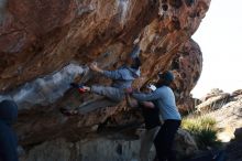 Bouldering in Hueco Tanks on 03/17/2019 with Blue Lizard Climbing and Yoga

Filename: SRM_20190317_1009450.jpg
Aperture: f/4.0
Shutter Speed: 1/640
Body: Canon EOS-1D Mark II
Lens: Canon EF 50mm f/1.8 II