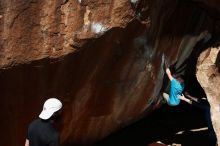 Bouldering in Hueco Tanks on 03/17/2019 with Blue Lizard Climbing and Yoga

Filename: SRM_20190317_1114200.jpg
Aperture: f/6.3
Shutter Speed: 1/250
Body: Canon EOS-1D Mark II
Lens: Canon EF 16-35mm f/2.8 L