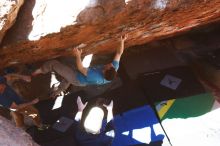 Bouldering in Hueco Tanks on 03/17/2019 with Blue Lizard Climbing and Yoga

Filename: SRM_20190317_1244460.jpg
Aperture: f/5.6
Shutter Speed: 1/320
Body: Canon EOS-1D Mark II
Lens: Canon EF 16-35mm f/2.8 L