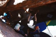 Bouldering in Hueco Tanks on 03/17/2019 with Blue Lizard Climbing and Yoga

Filename: SRM_20190317_1245570.jpg
Aperture: f/5.6
Shutter Speed: 1/500
Body: Canon EOS-1D Mark II
Lens: Canon EF 16-35mm f/2.8 L