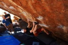 Bouldering in Hueco Tanks on 03/17/2019 with Blue Lizard Climbing and Yoga

Filename: SRM_20190317_1312000.jpg
Aperture: f/5.6
Shutter Speed: 1/200
Body: Canon EOS-1D Mark II
Lens: Canon EF 16-35mm f/2.8 L