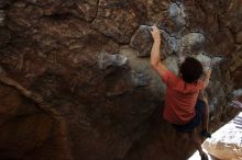 Bouldering in Hueco Tanks on 03/29/2019 with Blue Lizard Climbing and Yoga

Filename: SRM_20190329_1035070.jpg
Aperture: f/5.6
Shutter Speed: 1/250
Body: Canon EOS-1D Mark II
Lens: Canon EF 16-35mm f/2.8 L