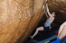 Bouldering in Hueco Tanks on 03/29/2019 with Blue Lizard Climbing and Yoga

Filename: SRM_20190329_1149280.jpg
Aperture: f/4.0
Shutter Speed: 1/200
Body: Canon EOS-1D Mark II
Lens: Canon EF 50mm f/1.8 II