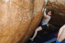 Bouldering in Hueco Tanks on 03/29/2019 with Blue Lizard Climbing and Yoga

Filename: SRM_20190329_1149281.jpg
Aperture: f/4.0
Shutter Speed: 1/200
Body: Canon EOS-1D Mark II
Lens: Canon EF 50mm f/1.8 II