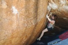 Bouldering in Hueco Tanks on 03/29/2019 with Blue Lizard Climbing and Yoga

Filename: SRM_20190329_1157390.jpg
Aperture: f/4.0
Shutter Speed: 1/200
Body: Canon EOS-1D Mark II
Lens: Canon EF 50mm f/1.8 II