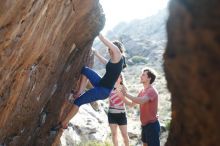 Bouldering in Hueco Tanks on 03/29/2019 with Blue Lizard Climbing and Yoga

Filename: SRM_20190329_1735480.jpg
Aperture: f/4.0
Shutter Speed: 1/250
Body: Canon EOS-1D Mark II
Lens: Canon EF 50mm f/1.8 II