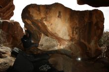 Bouldering in Hueco Tanks on 03/30/2019 with Blue Lizard Climbing and Yoga

Filename: SRM_20190330_1403360.jpg
Aperture: f/5.6
Shutter Speed: 1/250
Body: Canon EOS-1D Mark II
Lens: Canon EF 16-35mm f/2.8 L