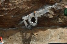 Bouldering in Hueco Tanks on 03/30/2019 with Blue Lizard Climbing and Yoga

Filename: SRM_20190330_1640320.jpg
Aperture: f/4.0
Shutter Speed: 1/500
Body: Canon EOS-1D Mark II
Lens: Canon EF 50mm f/1.8 II