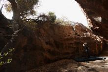 Bouldering in Hueco Tanks on 04/05/2019 with Blue Lizard Climbing and Yoga

Filename: SRM_20190405_1121480.jpg
Aperture: f/5.6
Shutter Speed: 1/320
Body: Canon EOS-1D Mark II
Lens: Canon EF 16-35mm f/2.8 L