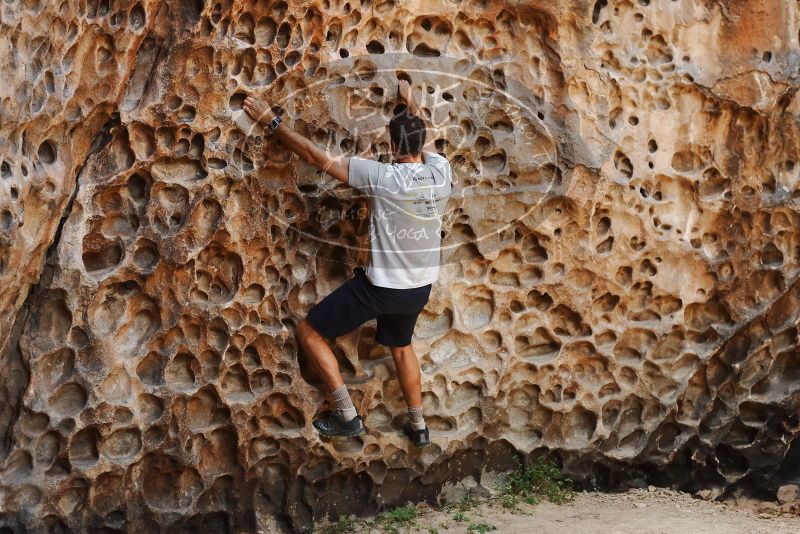 Bouldering in Hueco Tanks on 04/26/2019 with Blue Lizard Climbing and Yoga

Filename: SRM_20190426_1321350.jpg
Aperture: f/4.0
Shutter Speed: 1/200
Body: Canon EOS-1D Mark II
Lens: Canon EF 50mm f/1.8 II