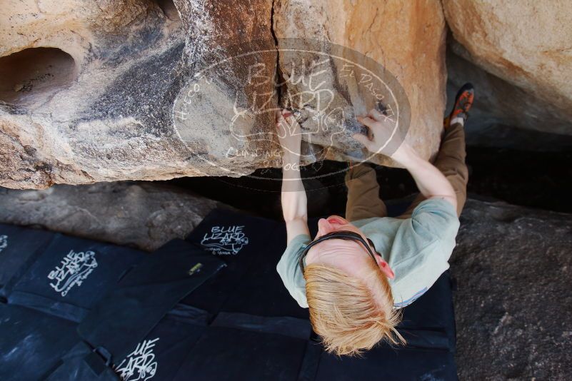 Bouldering in Hueco Tanks on 06/15/2019 with Blue Lizard Climbing and Yoga

Filename: SRM_20190615_1514450.jpg
Aperture: f/5.0
Shutter Speed: 1/250
Body: Canon EOS-1D Mark II
Lens: Canon EF 16-35mm f/2.8 L