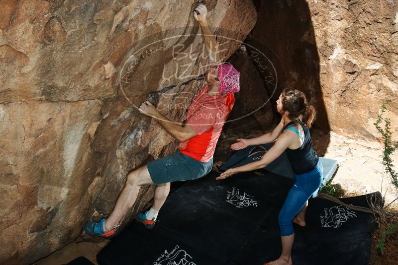 Bouldering in Hueco Tanks on 06/23/2019 with Blue Lizard Climbing and Yoga

Filename: SRM_20190623_1029310.jpg
Aperture: f/7.1
Shutter Speed: 1/250
Body: Canon EOS-1D Mark II
Lens: Canon EF 16-35mm f/2.8 L