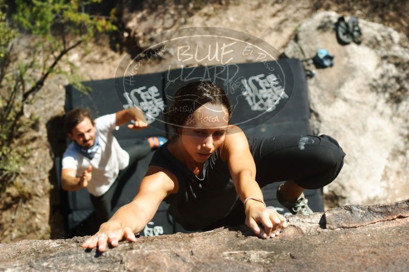 Bouldering in Hueco Tanks on 08/02/2019 with Blue Lizard Climbing and Yoga

Filename: SRM_20190802_1013190.jpg
Aperture: f/4.0
Shutter Speed: 1/1000
Body: Canon EOS-1D Mark II
Lens: Canon EF 50mm f/1.8 II