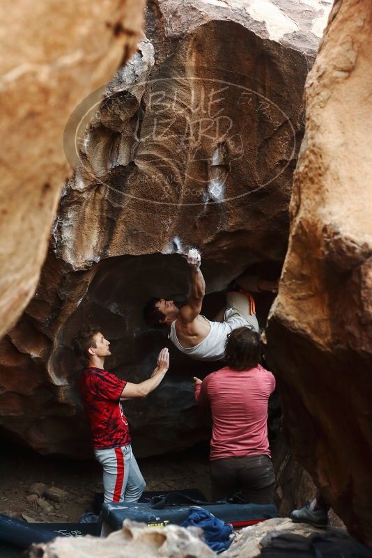 Bouldering in Hueco Tanks on 10/28/2019 with Blue Lizard Climbing and Yoga

Filename: SRM_20191028_1353010.jpg
Aperture: f/3.2
Shutter Speed: 1/250
Body: Canon EOS-1D Mark II
Lens: Canon EF 50mm f/1.8 II