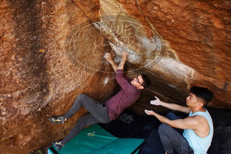 Bouldering in Hueco Tanks on 11/10/2019 with Blue Lizard Climbing and Yoga

Filename: SRM_20191110_1222250.jpg
Aperture: f/5.6
Shutter Speed: 1/250
Body: Canon EOS-1D Mark II
Lens: Canon EF 16-35mm f/2.8 L