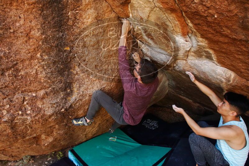 Bouldering in Hueco Tanks on 11/10/2019 with Blue Lizard Climbing and Yoga

Filename: SRM_20191110_1222330.jpg
Aperture: f/5.6
Shutter Speed: 1/250
Body: Canon EOS-1D Mark II
Lens: Canon EF 16-35mm f/2.8 L