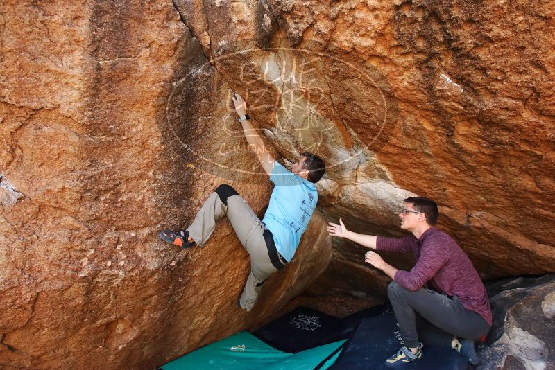 Bouldering in Hueco Tanks on 11/10/2019 with Blue Lizard Climbing and Yoga

Filename: SRM_20191110_1229321.jpg
Aperture: f/5.6
Shutter Speed: 1/250
Body: Canon EOS-1D Mark II
Lens: Canon EF 16-35mm f/2.8 L