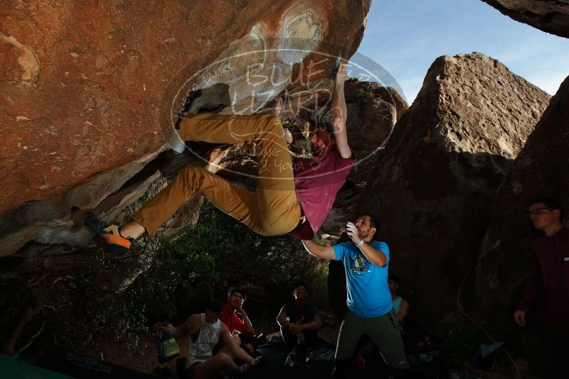 Bouldering in Hueco Tanks on 11/10/2019 with Blue Lizard Climbing and Yoga

Filename: SRM_20191110_1647420.jpg
Aperture: f/8.0
Shutter Speed: 1/250
Body: Canon EOS-1D Mark II
Lens: Canon EF 16-35mm f/2.8 L