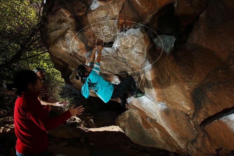 Bouldering in Hueco Tanks on 11/16/2019 with Blue Lizard Climbing and Yoga

Filename: SRM_20191116_1350080.jpg
Aperture: f/8.0
Shutter Speed: 1/250
Body: Canon EOS-1D Mark II
Lens: Canon EF 16-35mm f/2.8 L