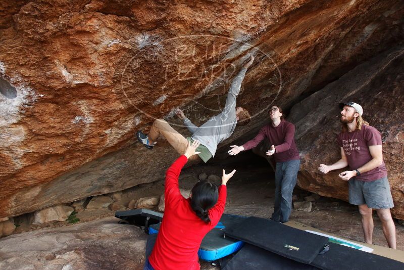 Bouldering in Hueco Tanks on 11/16/2019 with Blue Lizard Climbing and Yoga

Filename: SRM_20191116_1451260.jpg
Aperture: f/5.6
Shutter Speed: 1/400
Body: Canon EOS-1D Mark II
Lens: Canon EF 16-35mm f/2.8 L