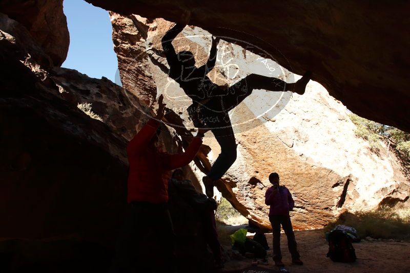 Bouldering in Hueco Tanks on 11/23/2019 with Blue Lizard Climbing and Yoga

Filename: SRM_20191123_1418231.jpg
Aperture: f/9.0
Shutter Speed: 1/250
Body: Canon EOS-1D Mark II
Lens: Canon EF 16-35mm f/2.8 L