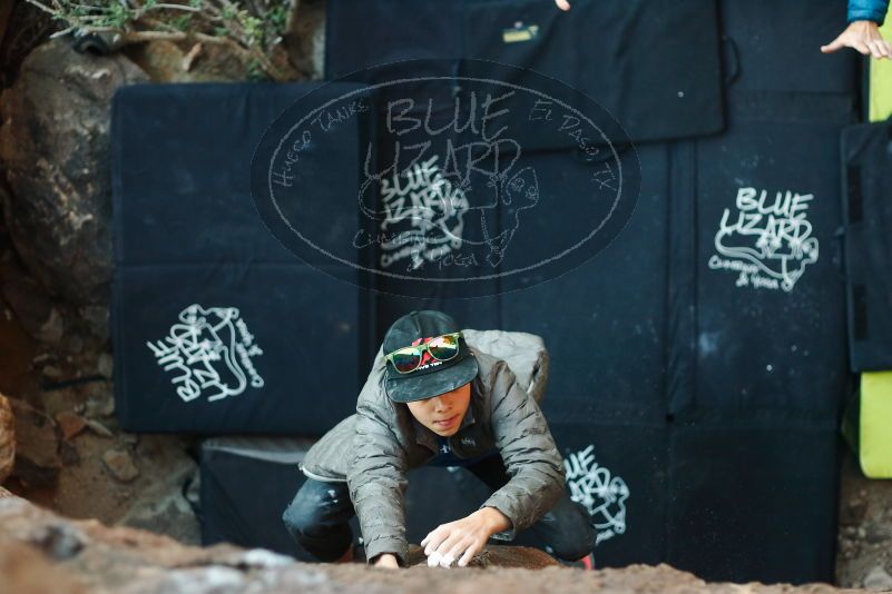 Bouldering in Hueco Tanks on 11/24/2019 with Blue Lizard Climbing and Yoga

Filename: SRM_20191124_1731251.jpg
Aperture: f/2.5
Shutter Speed: 1/250
Body: Canon EOS-1D Mark II
Lens: Canon EF 50mm f/1.8 II