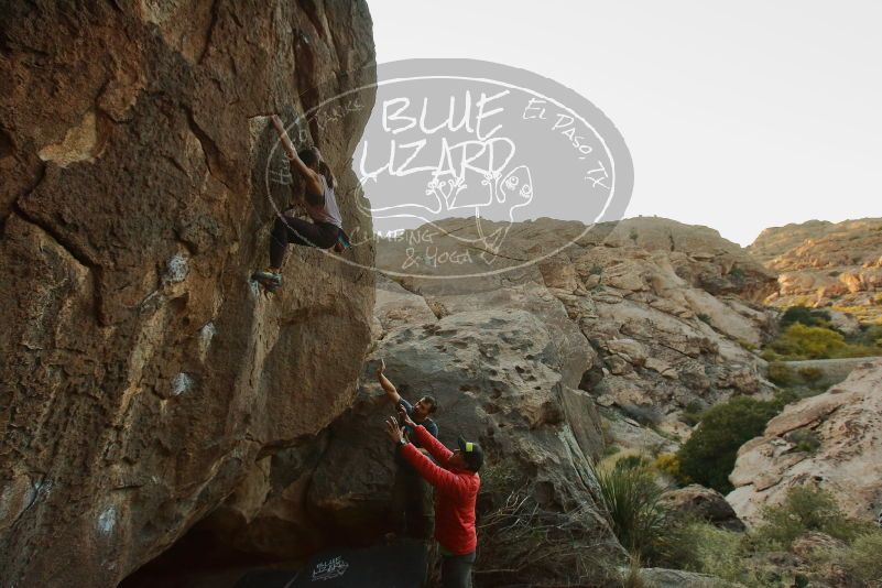 Bouldering in Hueco Tanks on 11/24/2019 with Blue Lizard Climbing and Yoga

Filename: SRM_20191124_1745370.jpg
Aperture: f/5.6
Shutter Speed: 1/200
Body: Canon EOS-1D Mark II
Lens: Canon EF 16-35mm f/2.8 L