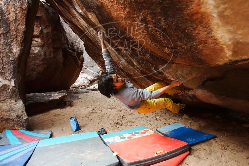 Bouldering in Hueco Tanks on 11/25/2019 with Blue Lizard Climbing and Yoga

Filename: SRM_20191125_1451210.jpg
Aperture: f/4.5
Shutter Speed: 1/250
Body: Canon EOS-1D Mark II
Lens: Canon EF 16-35mm f/2.8 L