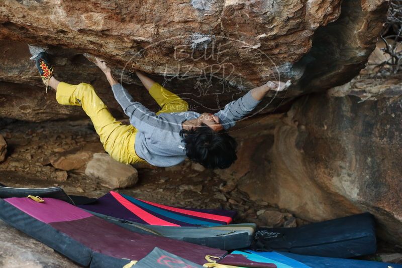 Bouldering in Hueco Tanks on 11/25/2019 with Blue Lizard Climbing and Yoga

Filename: SRM_20191125_1623270.jpg
Aperture: f/3.2
Shutter Speed: 1/320
Body: Canon EOS-1D Mark II
Lens: Canon EF 50mm f/1.8 II