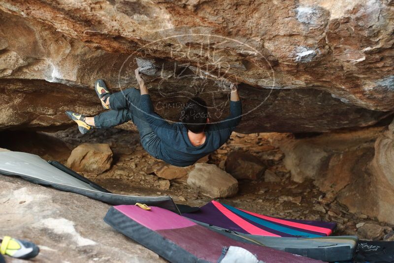 Bouldering in Hueco Tanks on 11/25/2019 with Blue Lizard Climbing and Yoga

Filename: SRM_20191125_1626110.jpg
Aperture: f/2.8
Shutter Speed: 1/320
Body: Canon EOS-1D Mark II
Lens: Canon EF 50mm f/1.8 II