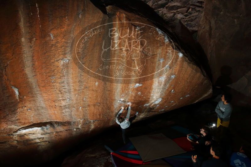 Bouldering in Hueco Tanks on 11/25/2019 with Blue Lizard Climbing and Yoga

Filename: SRM_20191125_1739410.jpg
Aperture: f/7.1
Shutter Speed: 1/250
Body: Canon EOS-1D Mark II
Lens: Canon EF 16-35mm f/2.8 L