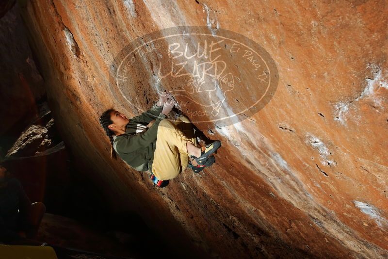 Bouldering in Hueco Tanks on 11/26/2019 with Blue Lizard Climbing and Yoga

Filename: SRM_20191126_1419120.jpg
Aperture: f/7.1
Shutter Speed: 1/250
Body: Canon EOS-1D Mark II
Lens: Canon EF 16-35mm f/2.8 L