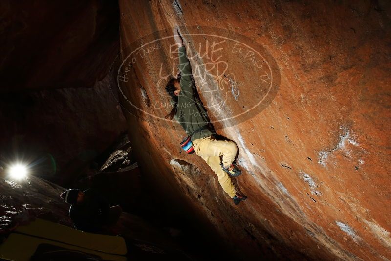 Bouldering in Hueco Tanks on 11/26/2019 with Blue Lizard Climbing and Yoga

Filename: SRM_20191126_1419180.jpg
Aperture: f/7.1
Shutter Speed: 1/250
Body: Canon EOS-1D Mark II
Lens: Canon EF 16-35mm f/2.8 L