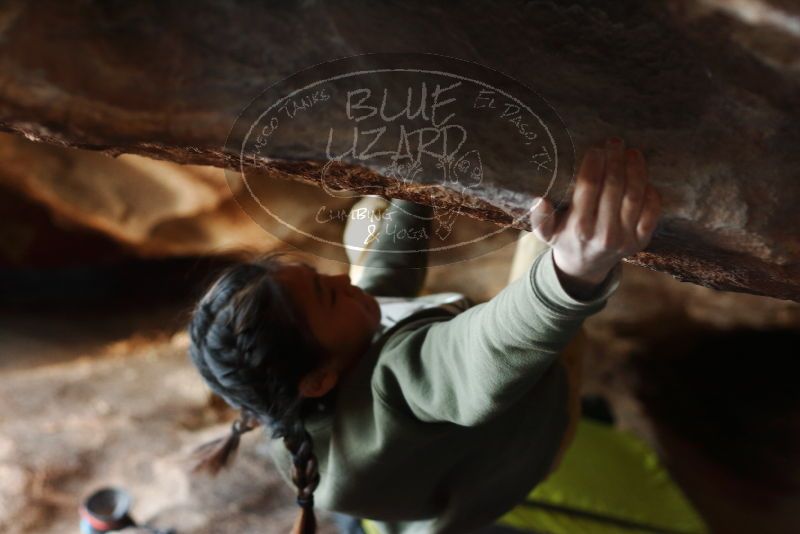 Bouldering in Hueco Tanks on 11/26/2019 with Blue Lizard Climbing and Yoga

Filename: SRM_20191126_1626400.jpg
Aperture: f/3.2
Shutter Speed: 1/250
Body: Canon EOS-1D Mark II
Lens: Canon EF 50mm f/1.8 II