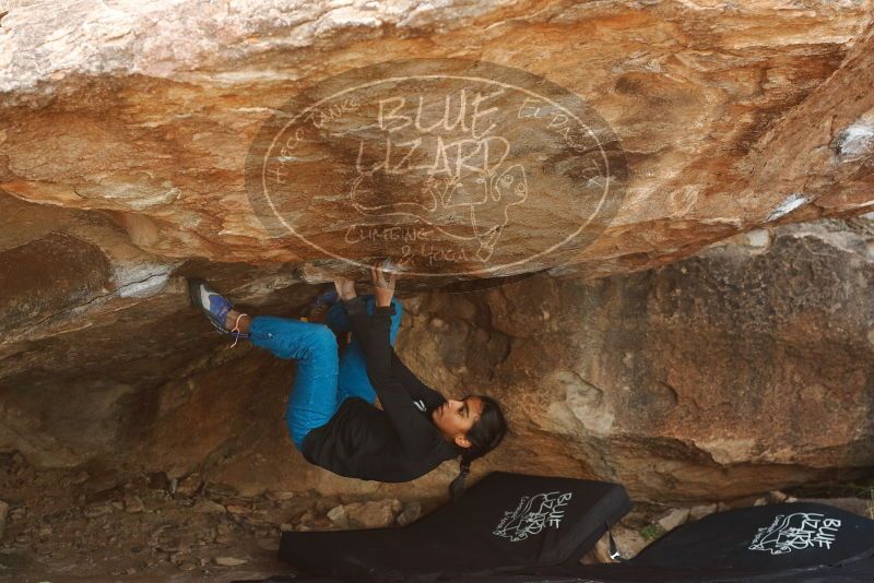 Bouldering in Hueco Tanks on 11/26/2019 with Blue Lizard Climbing and Yoga

Filename: SRM_20191126_1641160.jpg
Aperture: f/5.0
Shutter Speed: 1/250
Body: Canon EOS-1D Mark II
Lens: Canon EF 50mm f/1.8 II