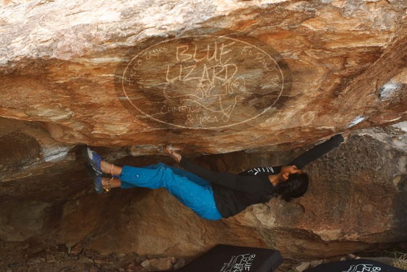 Bouldering in Hueco Tanks on 11/26/2019 with Blue Lizard Climbing and Yoga

Filename: SRM_20191126_1641210.jpg
Aperture: f/5.0
Shutter Speed: 1/250
Body: Canon EOS-1D Mark II
Lens: Canon EF 50mm f/1.8 II