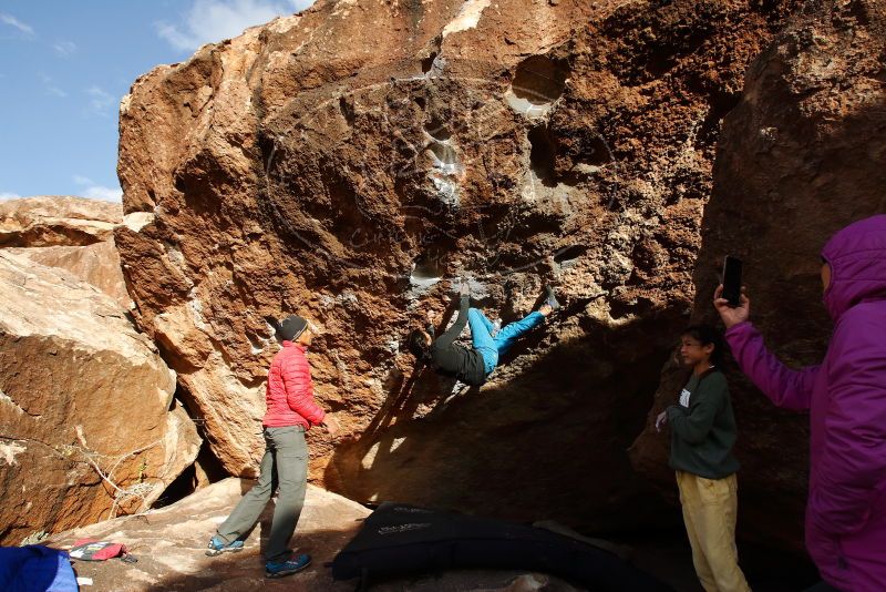 Bouldering in Hueco Tanks on 11/26/2019 with Blue Lizard Climbing and Yoga

Filename: SRM_20191126_1655270.jpg
Aperture: f/8.0
Shutter Speed: 1/250
Body: Canon EOS-1D Mark II
Lens: Canon EF 16-35mm f/2.8 L