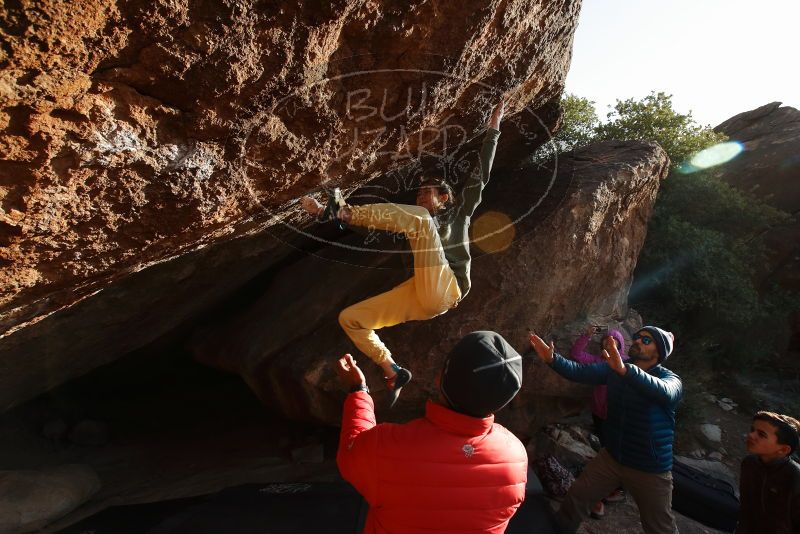 Bouldering in Hueco Tanks on 11/26/2019 with Blue Lizard Climbing and Yoga

Filename: SRM_20191126_1656411.jpg
Aperture: f/6.3
Shutter Speed: 1/250
Body: Canon EOS-1D Mark II
Lens: Canon EF 16-35mm f/2.8 L